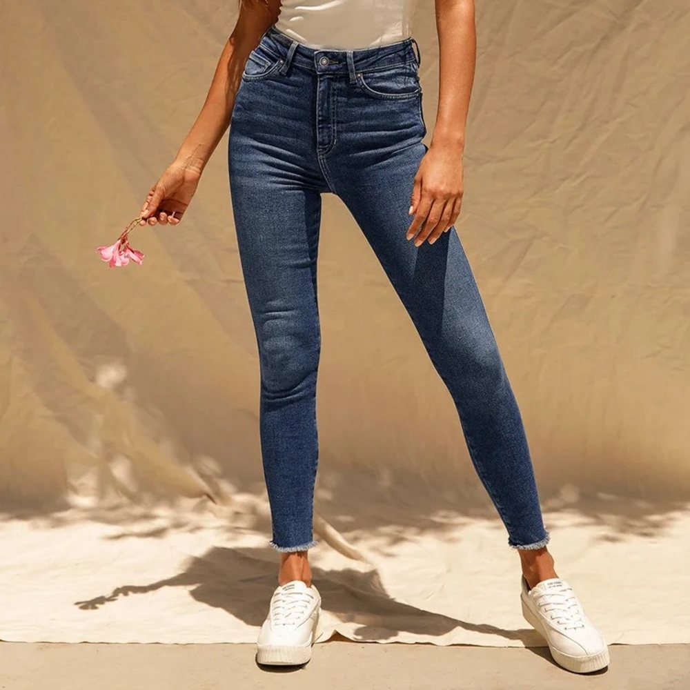 Free People Raw Darn Distressed High-Rise Jeggings